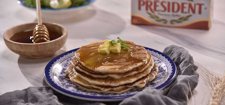 Pancakes Recipe - President Butter