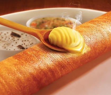Recipe for Butter Dosa by President Butter Butter Dosa Recipe-President Butter